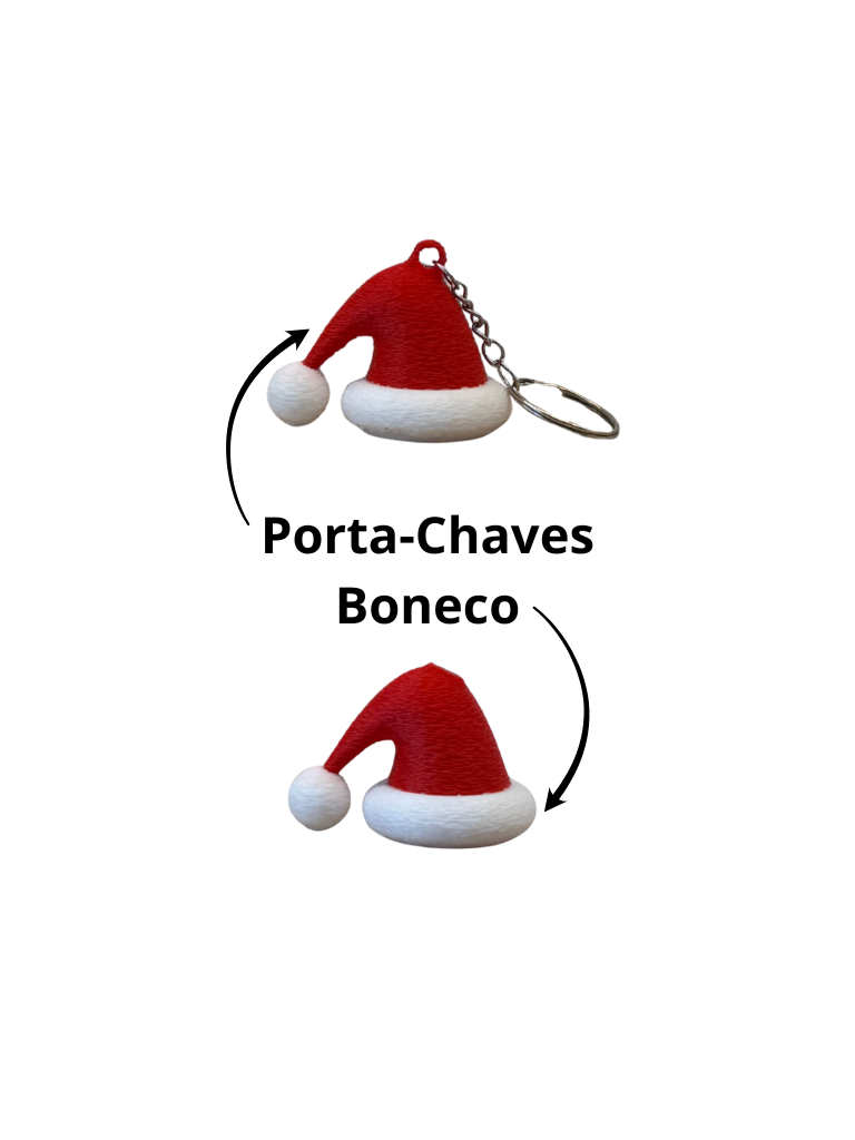 Porta-Chaves Gorro Pai Natal